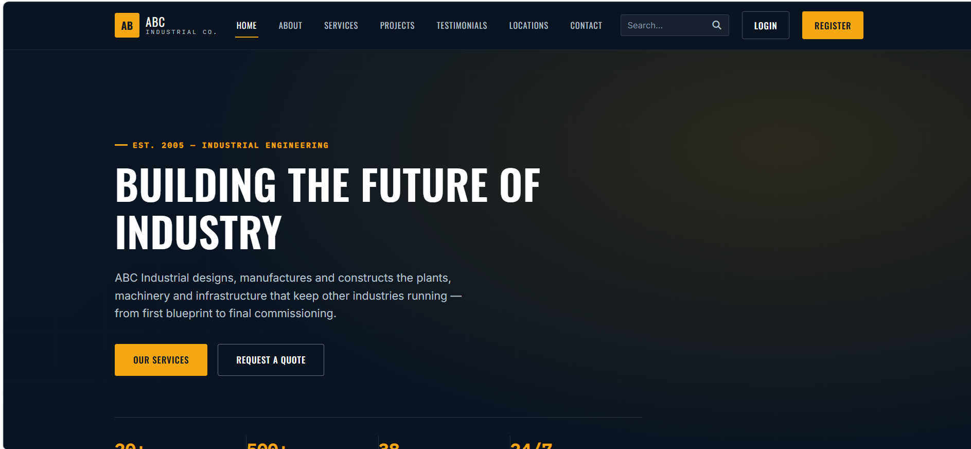 ABC Landing Website Template